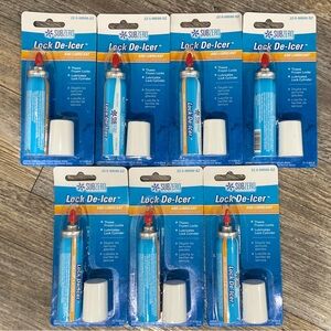 Lot of 7 Subzero Lock De-icer Thaws Frozen Locks Cars Auto Trucks Large 0.62 Oz.